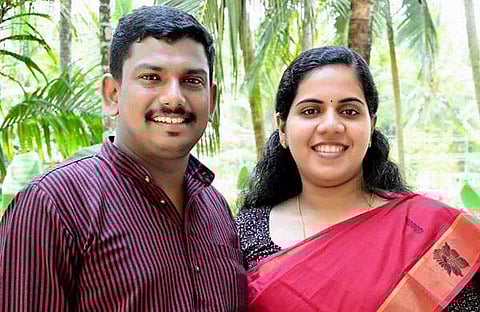 മേയർ ആര്യ രാജേന്ദ്രൻ, എംഎൽഎ സച്ചിൻദേവ്/ ഫെയ്സ്ബുക്ക്