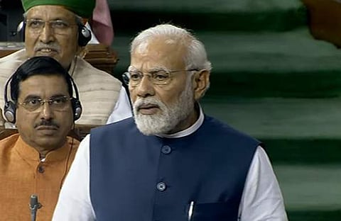 നരേന്ദ്രമോദി ലോക്സഭയില്, എഎന്ഐ