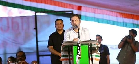 രാഹുല് ഗാന്ധി കല്പ്പറ്റയില് സംസാരിക്കുന്നു/ട്വിറ്റര് വീഡിയോ സ്ക്രീന്ഷോട്ട്