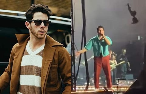 നിക്ക് ജൊനാസ്, നിക്ക് ജൊനാസ് പരിപാടിക്കിടെ/ വിഡിയോ സ്ക്രീൻഷോട്ട്