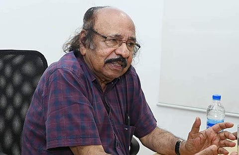 കെ സച്ചിദാനന്ദൻ/ ഫോട്ടോ: വിൻസെന്റ് പുളിക്കൽ ( എക്സ്പ്രസ്)