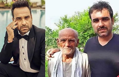 പങ്കജ് ത്രിപാഠിയും പിതാവും/ ഫെയ്സ്ബുക്ക്