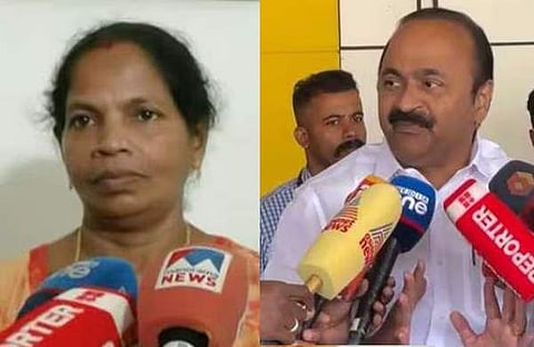 സതിയമ്മ, വിഡി സതീശന്/ടിവി ദൃശ്യം