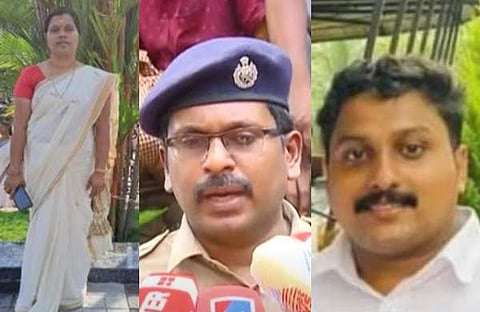 സുജിത, എസ്പി സുജിത് ദാസ്, പ്രതി വിഷ്ണു/ ടിവി ദൃശ്യം