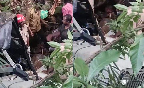 മാനന്തവാടി ജീപ്പകടത്തിന്റെ വീഡിയോ ദൃശ്യം