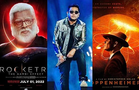 റോക്കട്രി, ഓപ്പൻഹൈമർ പോസ്റ്റർ, എആർ റഹ്മാൻ/ ഫെയ്സ്ബുക്ക്