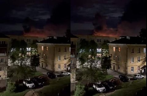 സ്കോഫ് വിമാനത്താവളത്തി ഡ്രോൺ ആക്രമണം/ എക്സ് വിഡിയോ സ്ക്രീൻഷോട്ട്