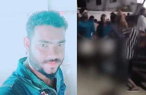 അഖിൽ, ആക്രമിക്കുന്നതിന്റെ വീഡിയോയിൽ നിന്ന്/ ടിവിദൃശ്യം