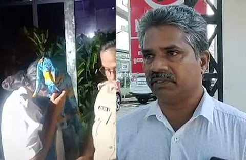 പ്രതി അനുഷ- സ്നേഹയുടെ അച്ഛന് സുരേഷ്