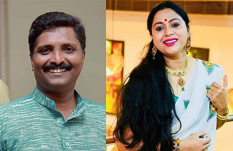 സന്ദീപ് വചസ്പതി, ലക്ഷ്മി പ്രിയ/ഫോട്ടോ: ഫെയ്സ്ബുക്ക്