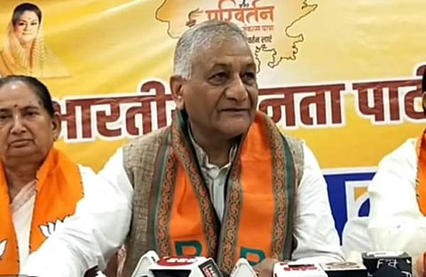 വി കെ സിങ് മാധ്യമങ്ങളോട്, എഎന്ഐ