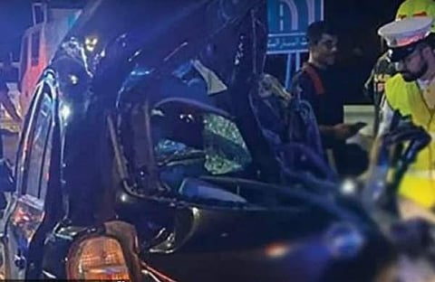 അപകടത്തിന്റെ ടെലിവിഷന് ദൃശ്യം