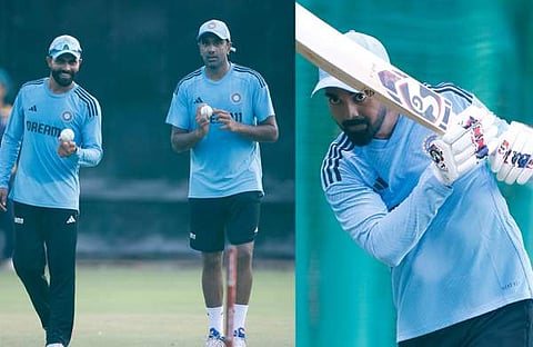 ഇന്ത്യൻ ടീം പരിശീലനത്തിൽ,image credit/bcci