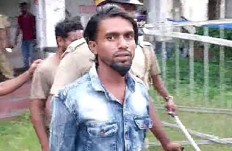 അറസ്റ്റിലായ മുഹമ്മദ് തായിഫ്/ ടെലിവിഷൻ ദൃശ്യം