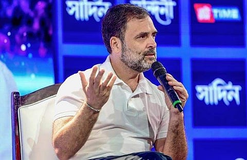 രാഹുൽഗാന്ധി കോൺക്ലേവിൽ സംസാരിക്കുന്നു/ ഫെയ്സ്ബുക്ക് ചിത്രം