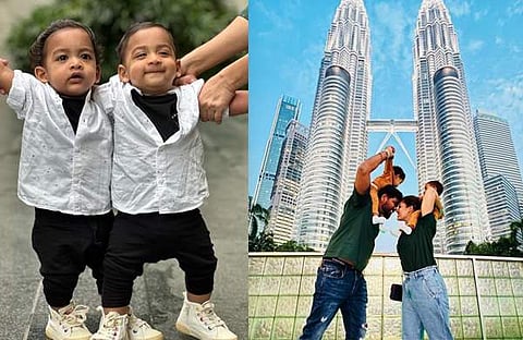 വിഘ്നേശ് ശിവനും നയൻതാരയും മക്കൾ ഉയിരിനും ഉലകിനുനൊപ്പം/ ഇൻസ്റ്റഗ്രാം