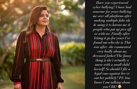 സുപ്രിയ മേനോൻ, ഇൻസ്റ്റഗ്രാം സ്റ്റോറി/ ഇൻസ്റ്റഗ്രാം