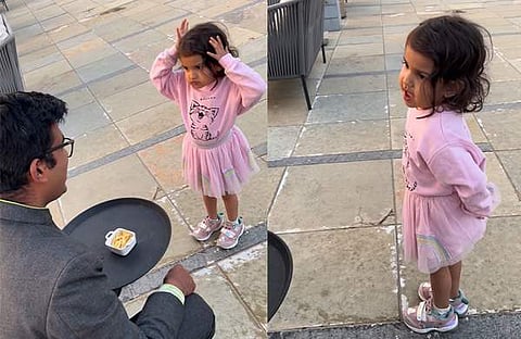 ഫ്രഞ്ച് ഫ്രൈസ് തിരികെ കൊടുത്ത് ഹനയ/ ഇൻസ്റ്റഗ്രാം