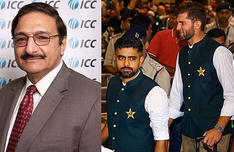 സാക അഷ്റഫ്, ഇന്ത്യയിലെത്തിയ പാക് ടീം/ പിടിഐ