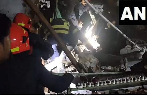 താനെയില് കെട്ടിടം തകര്ന്നുവീണപ്പോള്, എഎന്ഐ