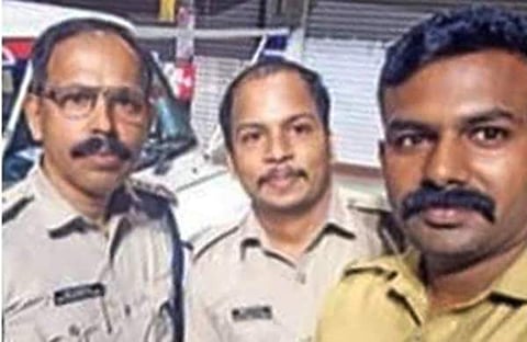 യുവതിയെ രക്ഷിച്ച ചിതറ പൊലീസ് സംഘം, കേരള പൊലീസ് ഫെയ്സ്ബുക്കില് പങ്കുവെച്ചത്
