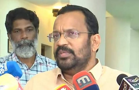 കെ രാജൻ മാധ്യമങ്ങളോട്, ടിവി ദൃശ്യം