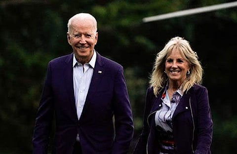 ജോ ബൈഡനും ഭാര്യയും/ എഎൻഐ