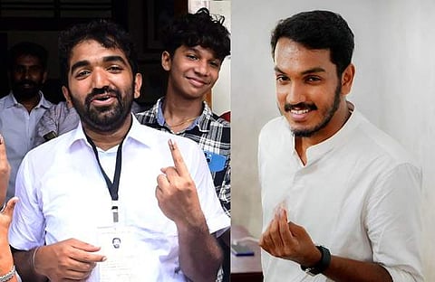 ചാണ്ടി ഉമ്മനും ജെയ്ക് സി തോമസും/ എക്സ്പ്രസ്