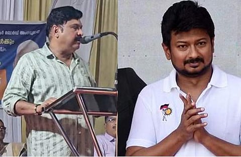 കെബി ഗണേഷ് കുമാര്, ഉദയനിധി സ്റ്റാലിന്/ടിവി ദൃശ്യം