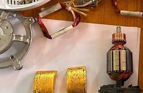 കോയിലിന്റെ രൂപത്തിൽ സ്വർണം കടത്താനുള്ള ശ്രമം തടഞ്ഞപ്പോൾ, സ്ക്രീൻഷോട്ട്