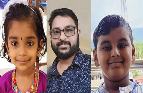 മരിച്ച ജോസ് പ്രമോദും മക്കളും/ ടിവി ദൃശ്യം