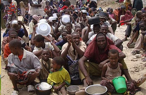 റേഷന് ലഭ്യതയ്ക്ക് വേണ്ടി കാത്തിരിക്കുന്ന സൊമാലിയക്കാര്/എഎഫ്പി