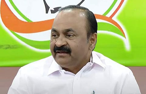 വിഡി സതീശന്റെ വാർത്താസമ്മേളനം/ ടിവി ദൃശ്യം