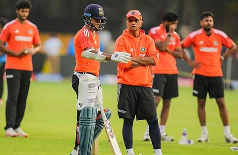 ഇന്ത്യൻ ടീം പരിശീലനം നടത്തുന്നു/ പിടിഐ