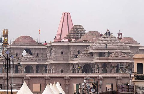 അയോധ്യയിൽ രാമക്ഷേത്ര നിർമ്മാണം പുരോഗമിക്കുന്നു, പിടിഐ