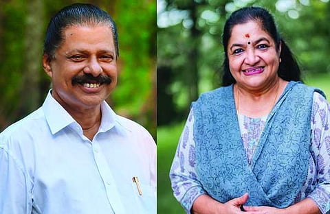 എംവി ഗോവിന്ദന്-കെഎസ് ചിത്ര