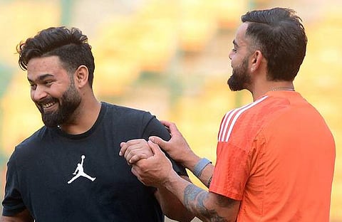 വിരാട് കോഹ്ലിക്കൊപ്പം പന്ത്/ ട്വിറ്റർ