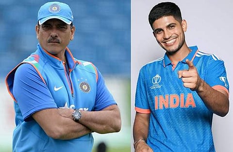 രവി ശാസ്ത്രി, ശുഭ്മാന് ഗില്/ ട്വിറ്റർ