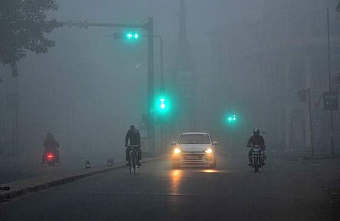 ജയ്പൂർ മൂടൽമഞ്ഞിൽ/ ചിത്രം: എഎൻഐ