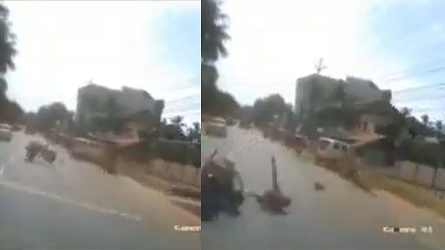 മിനി വാൻ വില്ലനായി, ബൈക്ക് നിയന്ത്രണം തെറ്റി ബസ്സിലേക്ക് ഇടിച്ചുകയറി: രണ്ട് യുവാക്കൾ മരിച്ചു