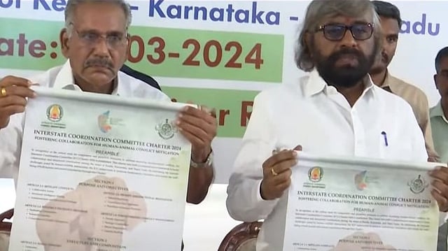 വന്യമൃഗ ശല്യം: കേരളവും കര്ണാടകയും അന്തര് സംസ്ഥാന കരാറില് ഒപ്പുവെച്ചു