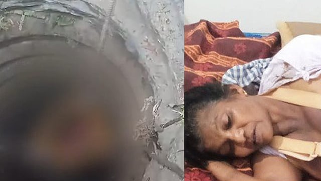 കാട്ടുപന്നിയെ കണ്ട് ഭയന്നോടി, കിണറ്റില് വീണ വീട്ടമ്മയെ 20 മണിക്കൂറിന് ശേഷം രക്ഷപ്പെടുത്തി