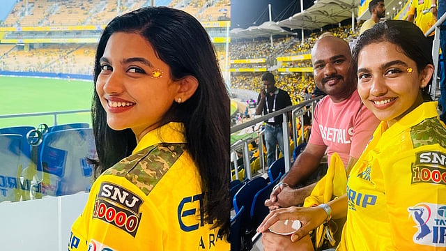 mamitha baiju at CSK home ground