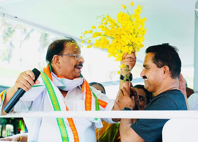 കെ സുധാകരൻ പ്രചാരണത്തിൽ