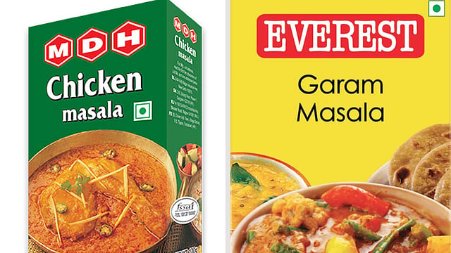 Hong Kong's food safety watchdog has banned four spice products from popular Indian brands