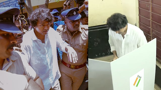 വോട്ട് ചെയ്യാന്‍ റഷ്യയില്‍ നിന്ന് എത്തി വിജയ്; വന്‍ വരവേല്‍പ്പുമായി ആരാധകര്‍; വിഡിയോ