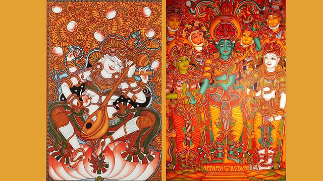 രാജേഷ് മേനോന് വരച്ച രണ്ട് ചിത്രങ്ങള്