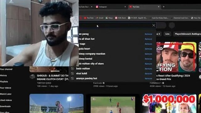 അനന്യ പാണ്ഡെ ഹോട്ട്, സാറാ അലിഖാന് ഹോട്ട്; 'റിയാന് പരാഗിന്റെ' ബ്രൗസിങ് ഹിസ്റ്ററി വീഡിയോ വൈറല്