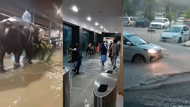 നഗരങ്ങളെ മുക്കി പെരുമഴ; കോഴിക്കോട് മെഡിക്കൽ കോളജ് വാർഡിൽ വെള്ളം കയറി, പൊലീസ് സ്റ്റേഷന്റെ സീലിങ് അടർന്നുവീണു