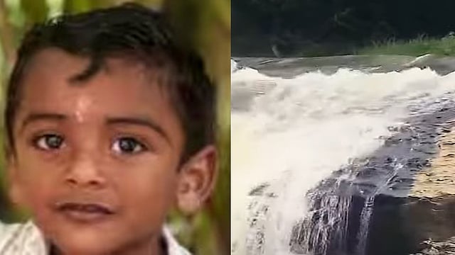 വീട്ടുകാര്‍ക്കൊപ്പം പുഴ കാണാനെത്തി, പാറയില്‍ നിന്ന് തെന്നിവീണു; ഇടുക്കിയില്‍ ഒഴുക്കില്‍പ്പെട്ട് മൂന്നര വയസുകാരന്‍ മരിച്ചു